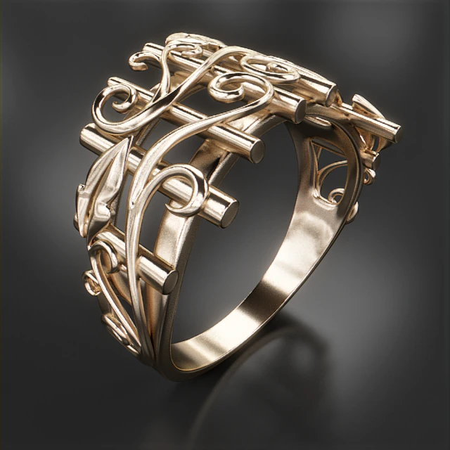 thin ring pattern2 3D Print Model .c4d .max .obj .3ds .fbx .stl .blend 