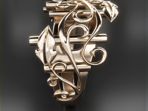 thin ring pattern2 3Dプリントモデル