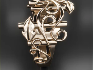 thin ring pattern2 3D Print Model