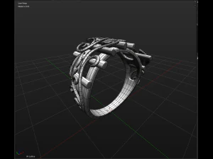 thin ring pattern2 3D Print Model
