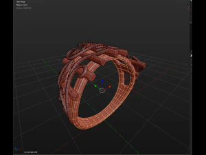 thin ring pattern2 3D Print Model