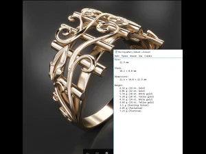 thin ring pattern2 3D Print Model
