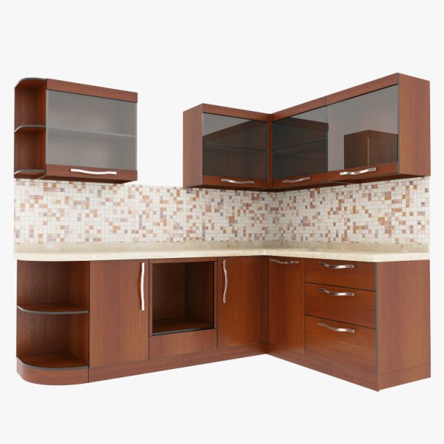kitchen 3D Модель .c4d .max .obj .3ds .fbx .stl .blend 