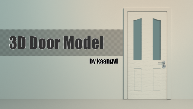 low-poly wooden door model 3D मॉडल .c4d .max .obj .3ds .fbx .stl .blend 