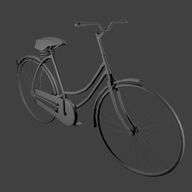 lowpoly bicycle 3D मॉडल .c4d .max .obj .3ds .fbx .stl .blend