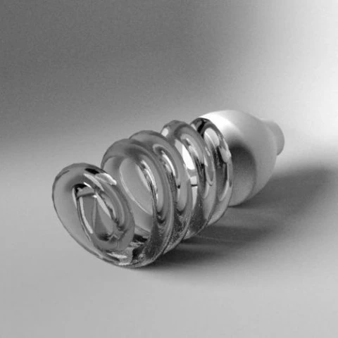 ねじれた電球 3Dモデル .c4d .max .obj .3ds .fbx .stl .blend