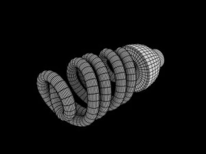 ねじれた電球 3Dモデル