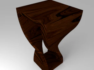 meja bergaya poli rendah Model 3D