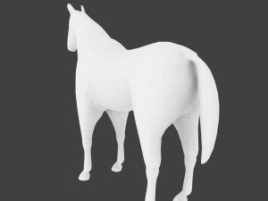 lowpoly horse Model 3D