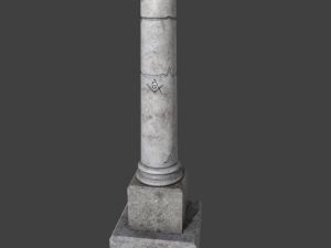 tomb pillar 3D मॉडल