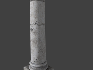 tomb pillar 3D मॉडल
