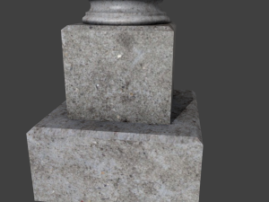 tomb pillar 3D मॉडल