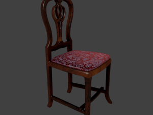 3d wooden chair Modelo 3D