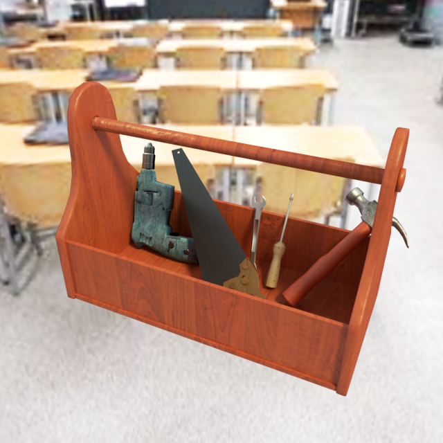 lowpoly toolbox 3D 模型 .c4d .max .obj .3ds .fbx .stl .blend 
