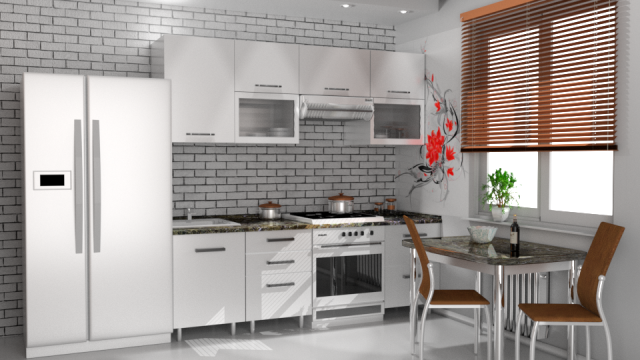 kitchen Modello 3D .c4d .max .obj .3ds .fbx .stl .blend 