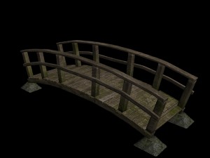 old wooden bridge 3D Model