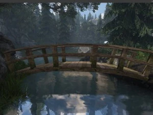 old wooden bridge 3D Model