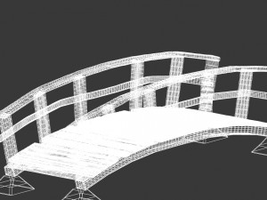 old wooden bridge 3D Model