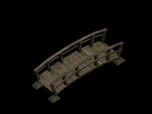 old wooden bridge 3D Model