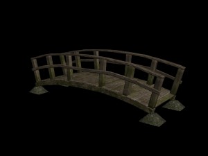 old wooden bridge 3D Model