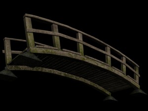 old wooden bridge 3D Model