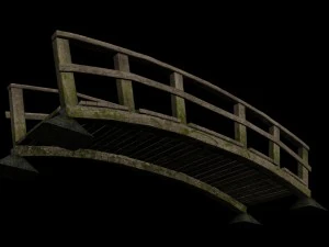 old wooden bridge 3D Model