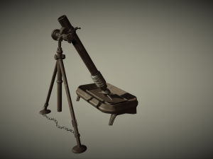 m1 mortar 3D मॉडल