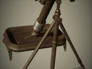 m1 mortar 3D मॉडल