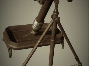 m1 mortar 3D Model