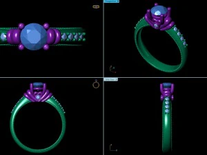 engagement ring 3D Print Model