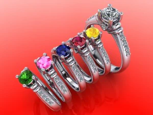 engagement ring 3D Print Model