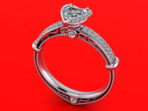 engagement ring 3D Model