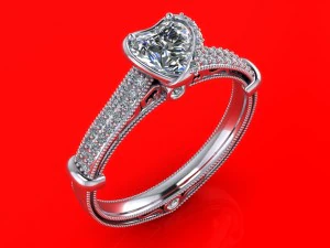 engagement ring 3D Model