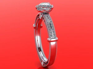 engagement ring 3D Model