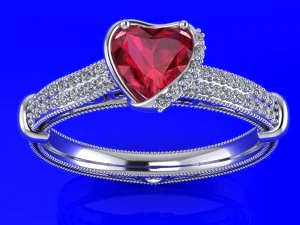 engagement ring 3D Model