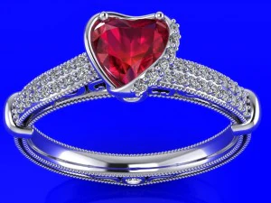 engagement ring 3D Model