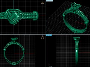 engagement ring 3D Model