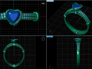 engagement ring 3D Model