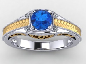 engagement ring Modello 3D