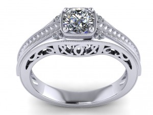 engagement ring Modello 3D
