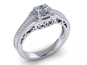 engagement ring Modello 3D