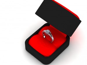 engagement ring Modello 3D