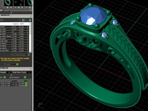engagement ring Modello 3D