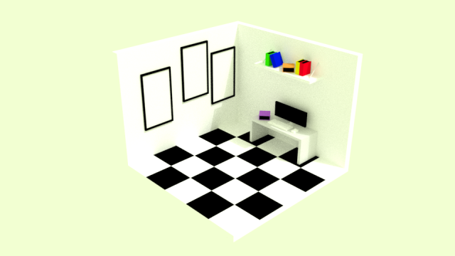living-room 3D Модель .c4d .max .obj .3ds .fbx .stl .blend 