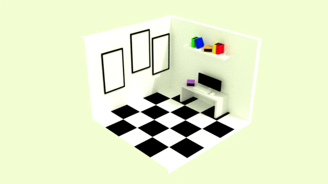 living-room 3D Model .c4d .max .obj .3ds .fbx .stl .blend 
