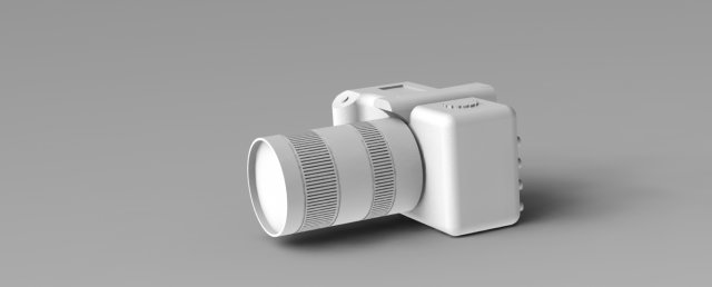 camera reflex 3D 프린트 모델 .c4d .max .obj .3ds .fbx .stl .blend 