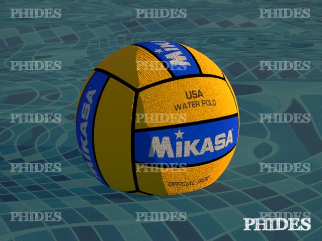 waterpolo ball 3Dモデル .c4d .max .obj .3ds .fbx .stl .blend 
