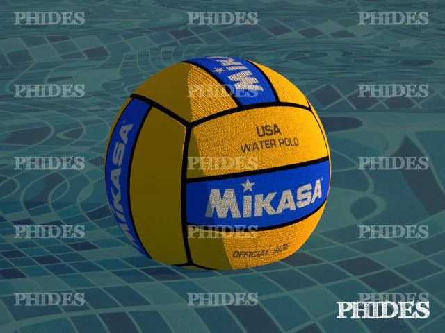 waterpolo ball 3D Model .c4d .max .obj .3ds .fbx .stl .blend