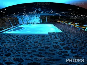 swimming pool 3 night 3D Model