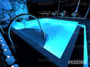 swimming pool 3 day and night 3D Model